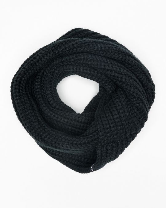 BLACK MEN'S KNITTED SCARF 1D25FW8031SC1101
