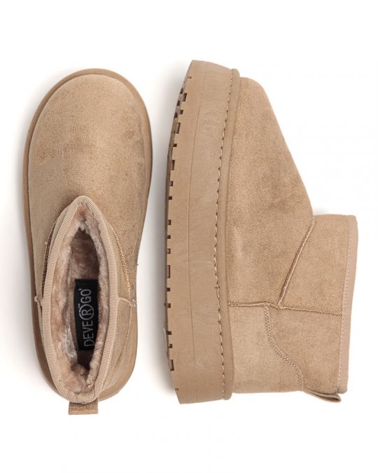 BEIGE WOMEN'S BOOTS - LIL DE25FW1505PU BF