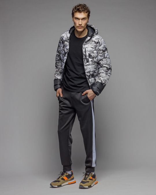 BLACK MEN'S SWEATPANTS 1D25FW1187LP0701