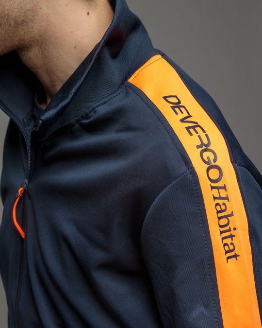 BLUE MEN'S ZIP SWEATER 1D25FW4087KA0701