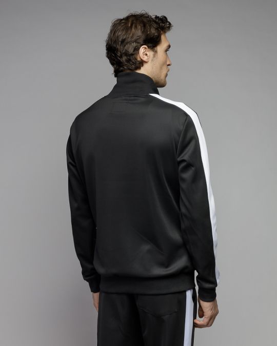 BLACK MEN'S ZIP SWEATER 1D25FW4087KA0701