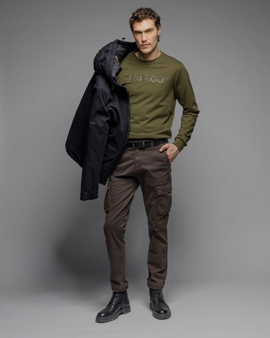KHAKI MEN'S SWEATER 1D25FW4094LS0701