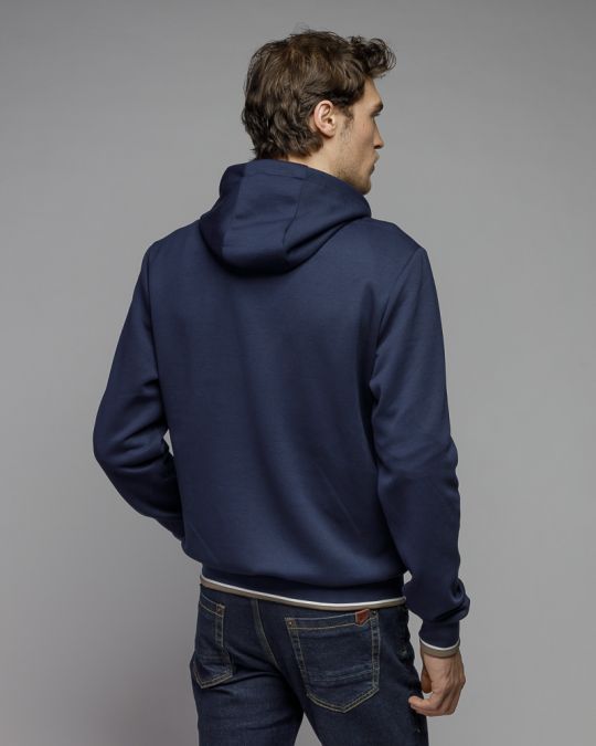 BLUE MEN'S ZIP SWEATER 1D25FW4097KA0701