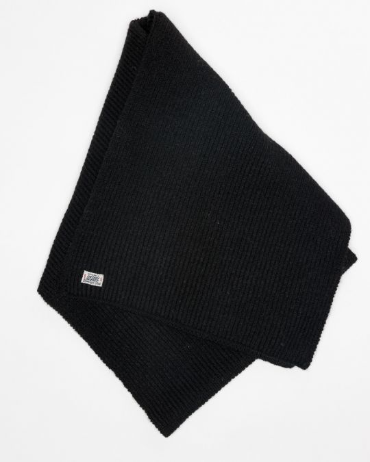 BLACK WOMEN'S KNITTED SCARF 2D25FW8513SC1101
