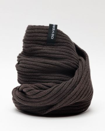 BROWN MEN'S KNITTED SCARF 1D25FW8030SC1101