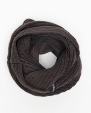 BROWN MEN'S KNITTED SCARF