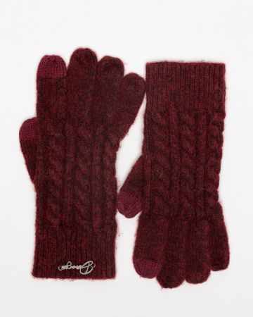 BORDEAUX WOMEN'S KNITTED GLOVES 2D25FW8527KE1101
