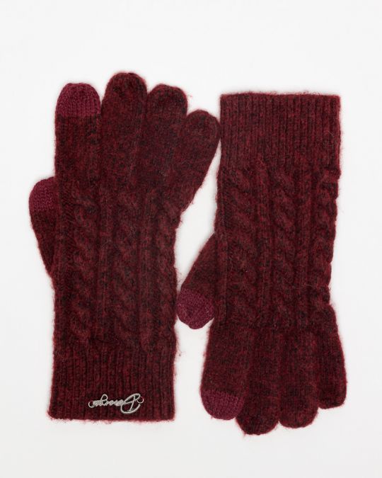 BORDEAUX WOMEN'S KNITTED GLOVES 2D25FW8527KE1101