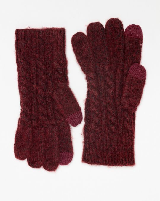 BORDEAUX WOMEN'S KNITTED GLOVES 2D25FW8527KE1101
