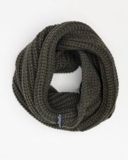 KHAKI MEN'S KNITTED SCARF