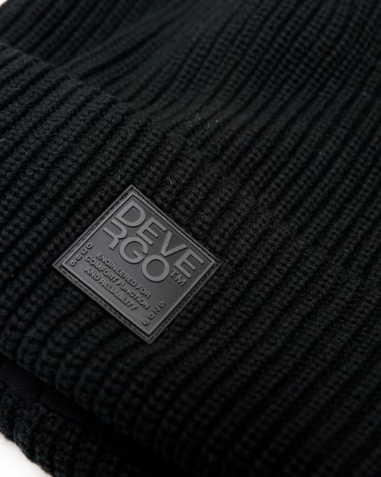 BLACK MEN'S KNITTED CAP 1D25FW8004HA1101