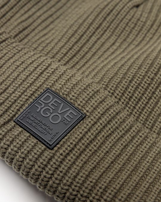 KHAKI MEN'S KNITTED CAP 1D25FW8004HA1101