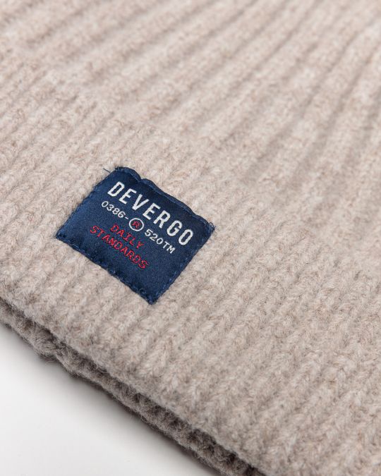 BEIGE MEN'S KNITTED CAP 1D25FW8016HA1100