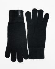 BLACK MEN'S KNITTED GLOVES