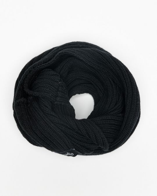 BLACK MEN'S KNITTED SCARF 1D25FW8030SC1101