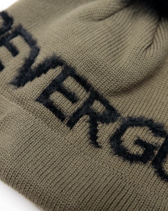 KHAKI WOMEN'S KNITTED BEANIE 2D25FW8505HA1101