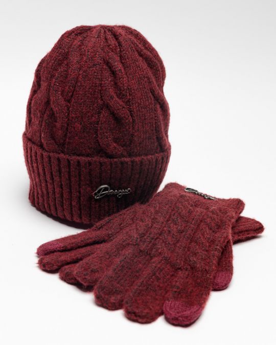 BORDEAUX WOMEN'S KNITTED BEANIE 2D25FW8507HA1101