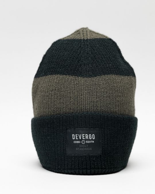 BLACK MEN'S KNITTED CAP 1D25FW8014HA1100