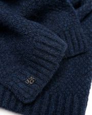 BLUE WOMEN'S KNITTED SCARF