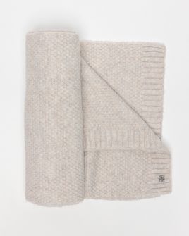 WHITE WOMEN'S KNITTED SCARF 2D25FW8511SC1101