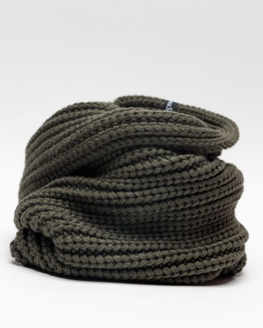 KHAKI MEN'S KNITTED SCARF 1D25FW8031SC1101