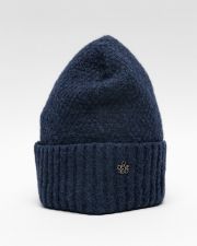 BLUE WOMEN'S KNITTED BEANIE