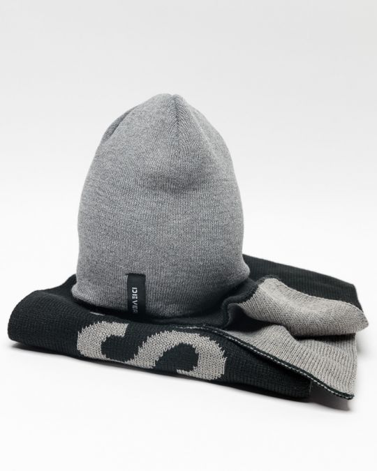 GREY MEN'S KNITTED CAP 1D25FW8010HA1100
