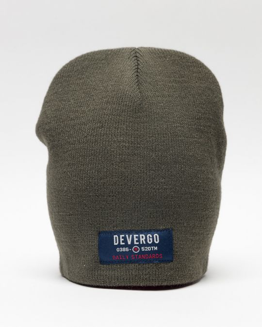 KHAKI MEN'S KNITTED CAP 1D25FW8010HA1100
