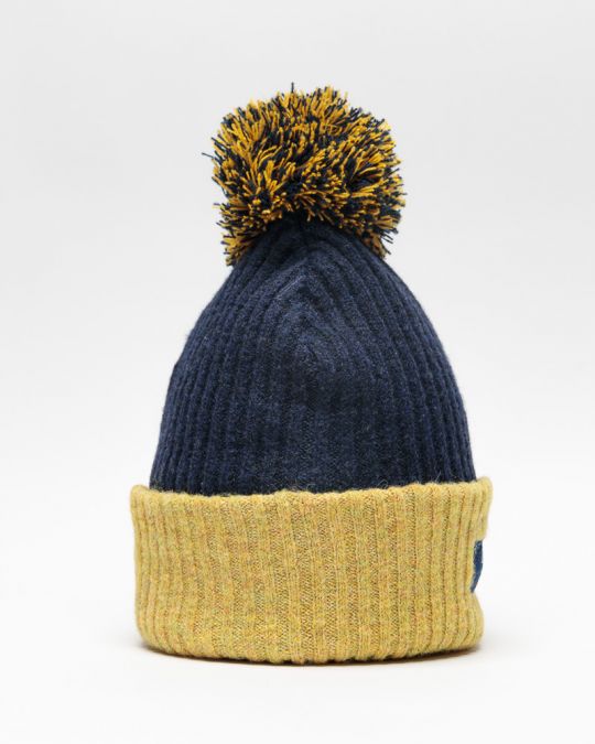 BLUE MEN'S KNITTED CAP 1D25FW8013HA1100
