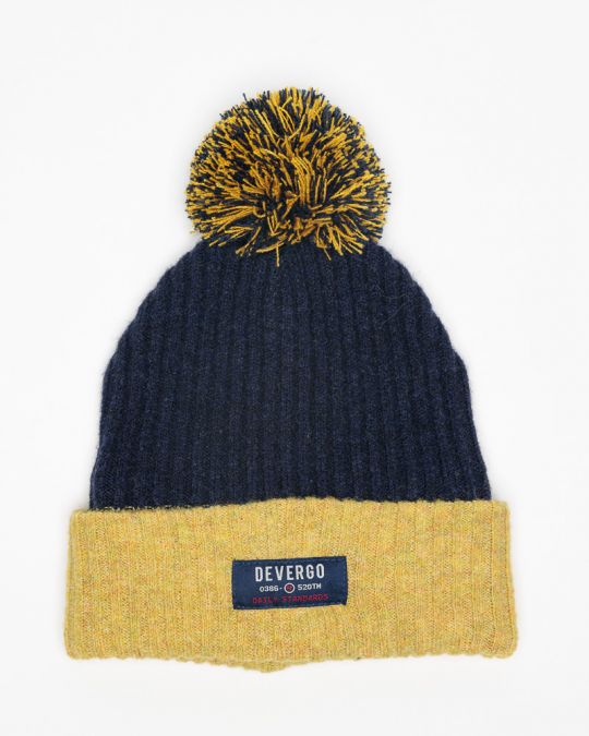 BLUE MEN'S KNITTED CAP 1D25FW8013HA1100