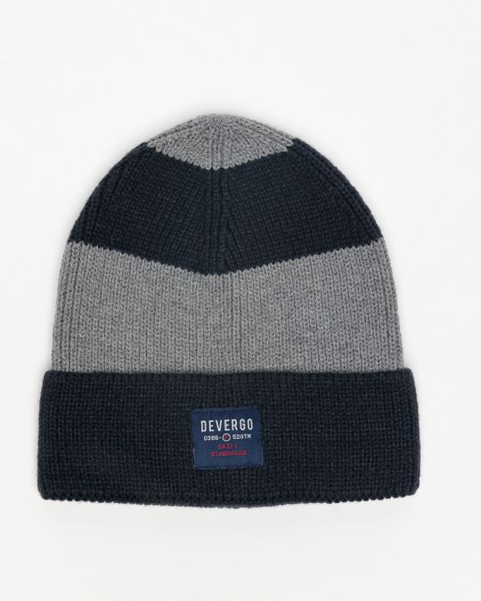 BLUE MEN'S KNITTED CAP 1D25FW8014HA1100
