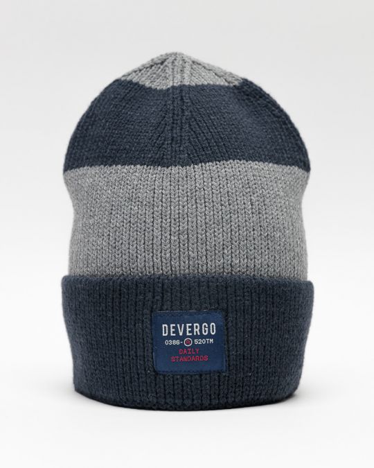 BLUE MEN'S KNITTED CAP 1D25FW8014HA1100