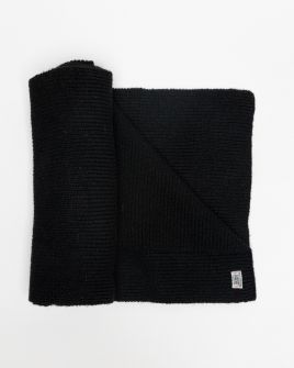 BLACK WOMEN'S KNITTED SCARF 2D25FW8516SC1101
