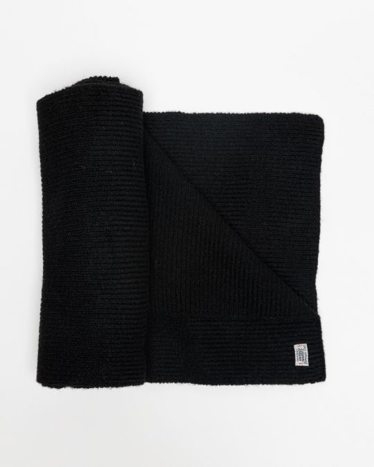 BLACK WOMEN'S KNITTED SCARF 2D25FW8516SC1101