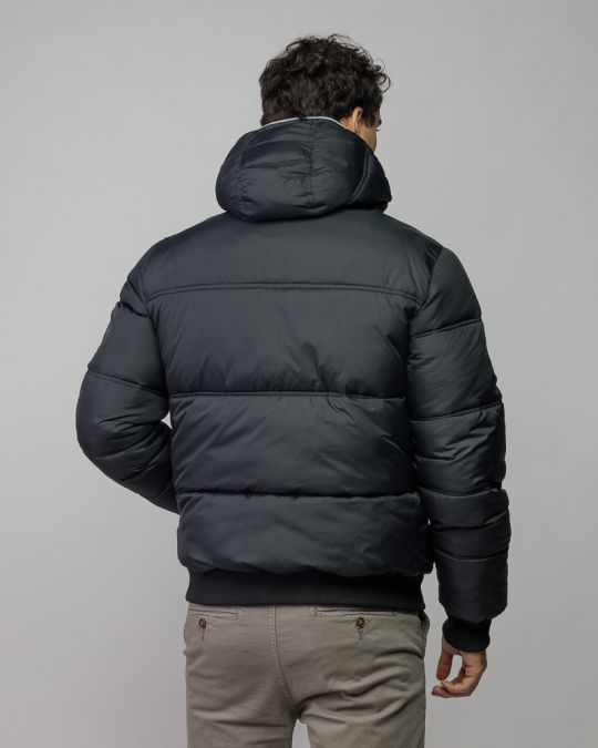 BLACK MEN'S COAT 1D25FW3004KA1600