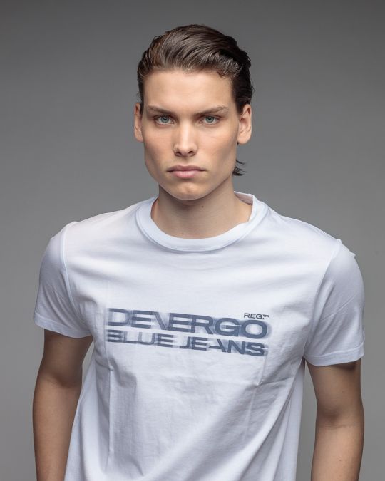 WHITE MEN'S SHORT SLEEVE T-SHIRT 1D26SS4027SS0105