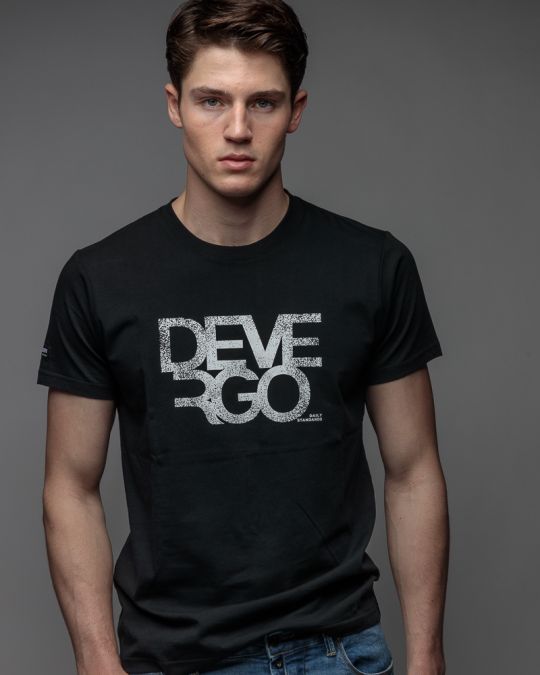 BLACK MEN'S SHORT SLEEVE T-SHIRT 1D26SS4033SS0105