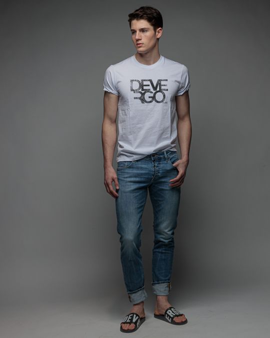 WHITE MEN'S SHORT SLEEVE T-SHIRT 1D26SS4033SS0105