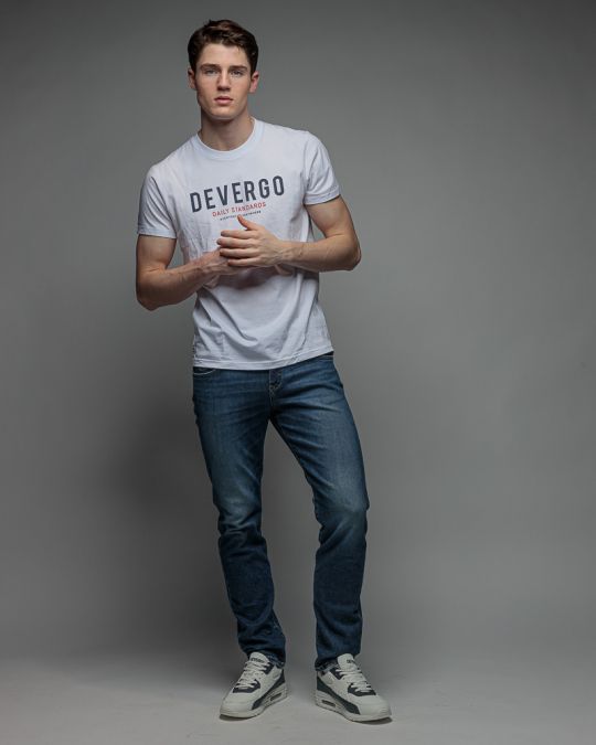 WHITE MEN'S SHORT SLEEVE T-SHIRT 1D26SS4038SS0105