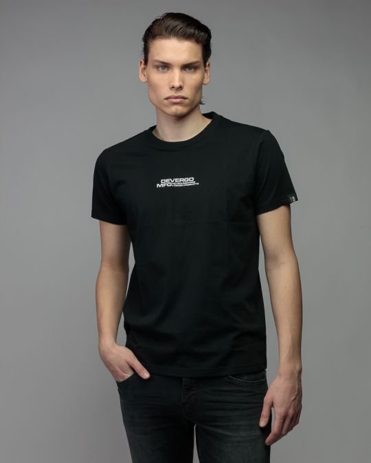 BLACK MEN'S SHORT SLEEVE T-SHIRT 1D26SS4022SS0105