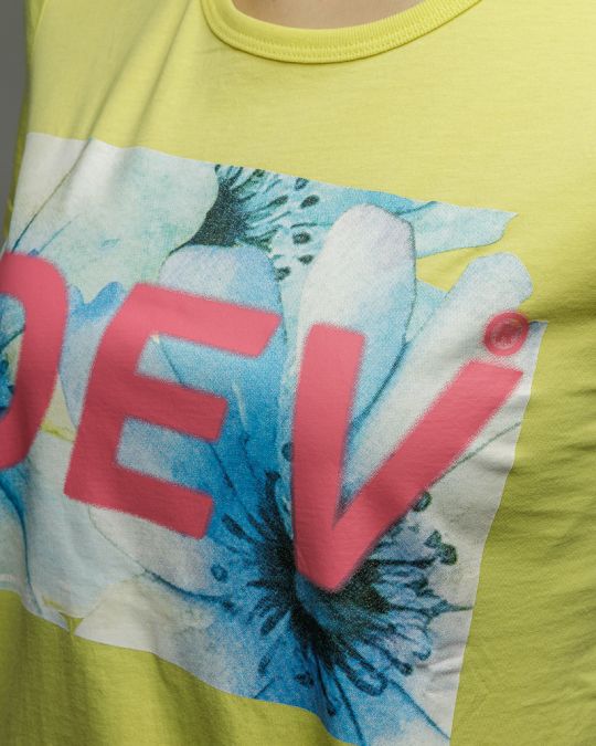 YELLOW WOMEN'S SHORT SLEEVE T-SHIRT 2D26SS4540SS0105