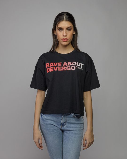 BLACK WOMEN'S SHORT SLEEVE T-SHIRT 2D26SS4526SS0105