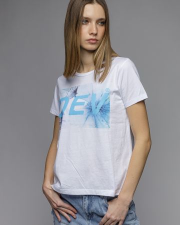 WHITE WOMEN'S SHORT SLEEVE T-SHIRT 2D26SS4540SS0105