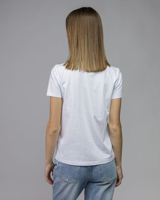 WHITE WOMEN'S SHORT SLEEVE T-SHIRT 2D26SS4540SS0105