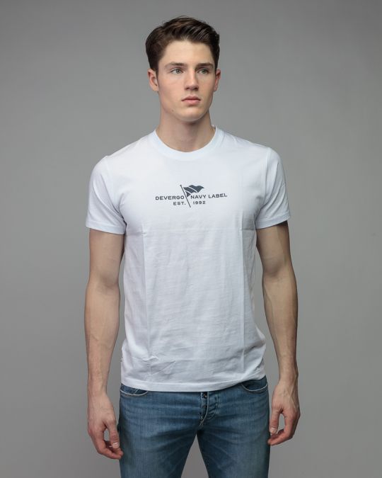 WHITE MEN'S SHORT SLEEVE T-SHIRT 1D26SS4018SS0105