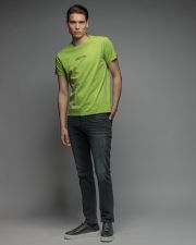 BEIGE MEN'S SHORT SLEEVE T-SHIRT