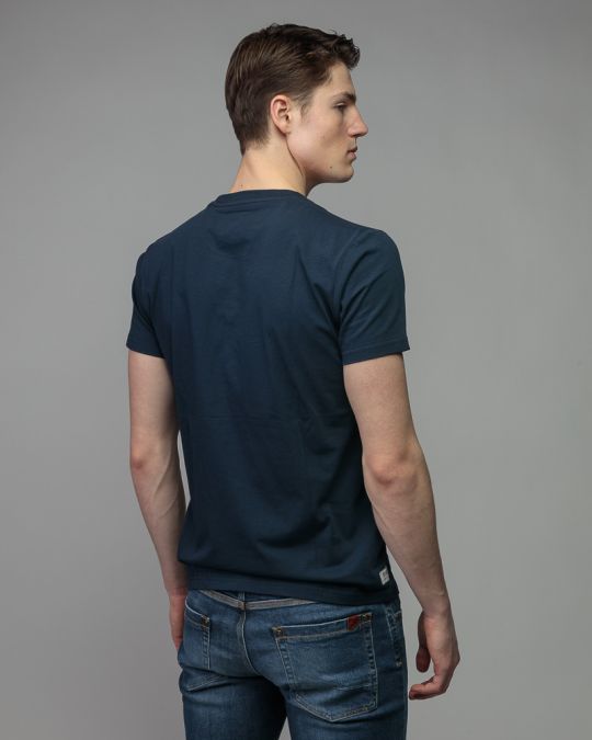 BLUE MEN'S SHORT SLEEVE T-SHIRT 1D26SS4038SS0105