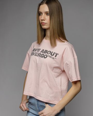 PINK WOMEN'S SHORT SLEEVE T-SHIRT 2D26SS4526SS0105