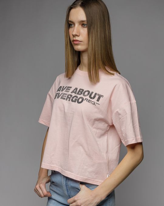 PINK WOMEN'S SHORT SLEEVE T-SHIRT 2D26SS4526SS0105