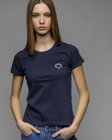 BLUE WOMEN'S SHORT SLEEVE T-SHIRT 2D26SS4530SS0105